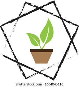 Logo of Plant, indicating green, environment, health, natural, soil, garden, farm, leaf