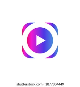 Logo spielen moderne, einfache und elegante Kamera geeignet für Geschäftsunterricht, Fotografie und andere.