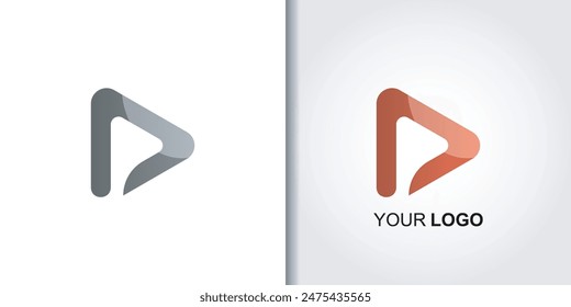 logo play triangle logo icon template