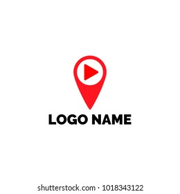 The logo of the play , for video and button play