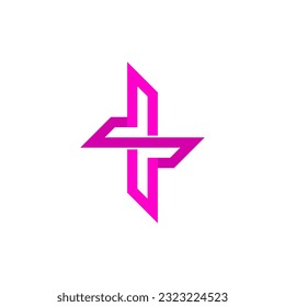 Logo Plus letter s, design logo plus s