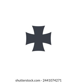 Logo plus pray church with blank background