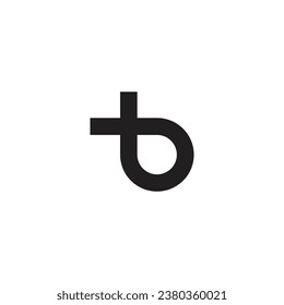 Logo of plus sign and letter b with transparent background