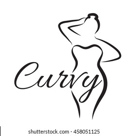 Curvy Woman Silhouette Images, Stock Photos & Vectors | Shutterstock