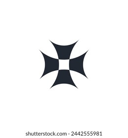 Logo de felpa negro con fondo en blanco