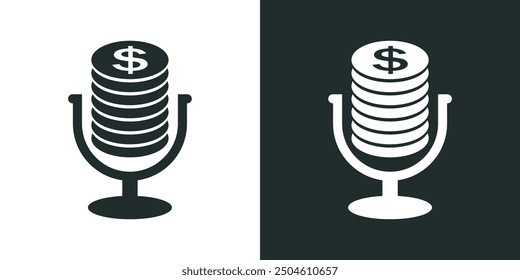 LOGO PODCAST AND EARNINGS ABSTRACT VECTOR insights into earnings reports, including analyst and social reactions, price reactions, predictive pricing, and earnings report summaries