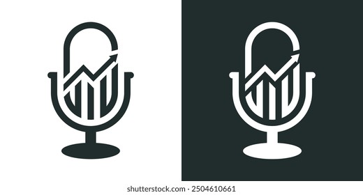 LOGO PODCAST AND EARNINGS ABSTRACT VECTOR insights into earnings reports, including analyst and social reactions, price reactions, predictive pricing, and earnings report summaries