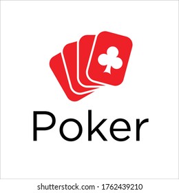 logo poker casino. Poker vector logo design graphic symbol icon