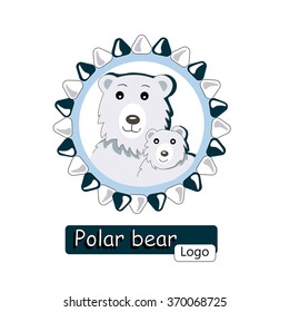 logo polar bear with teddy-bear