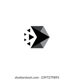 Logo The Polygon abstract triangle design