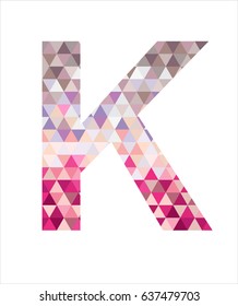 Logo Polygonal K Letter