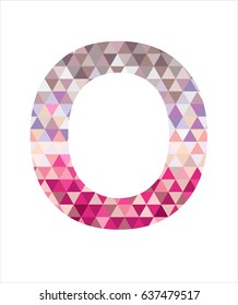 Logo Polygonal O Letter