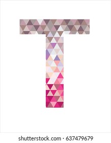 Logo Polygonal T Letter