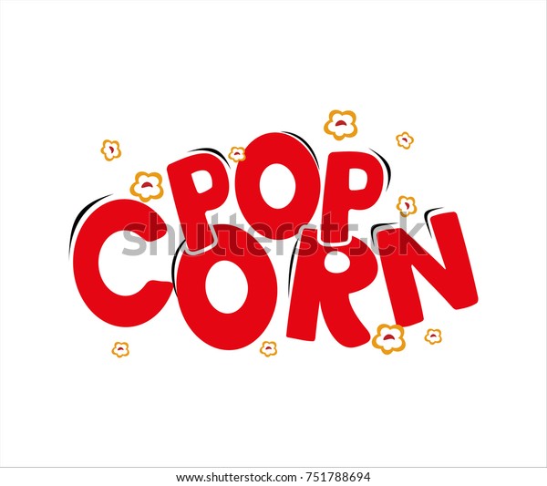 Logo Pop Corn Stock Vector Royalty Free 751788694