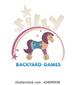Logo and poster for the play, toys or children's entertainment.