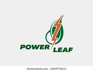 NAME DES LOGO POWER LEAF-UNTERNEHMENS