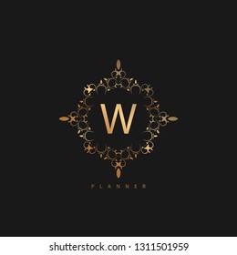 Logo Premium Luxury with Golden Color. Royal brand for luxurious corporate