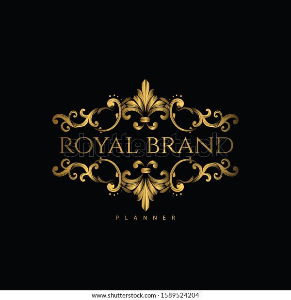 Logo Premium Luxury Golden Color Royal Stock Vector (Royalty Free ...