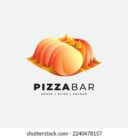 Logo is presenting the delicious snack, Italian dessert, healthy fast food and rich food culture that is tempting take away.