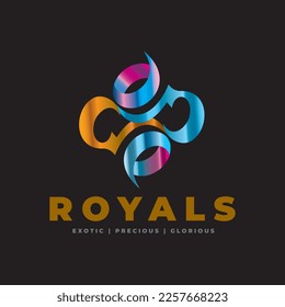 Logo is presenting here the visualization of infinity of art festival, festival jewelry, wedding jewelry, aesthetic and antique collections, timeless glory of a woman.