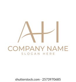 The logo presents the letters "A" and "H" elegantly intertwined within an infinity symbol. This design exudes luxury and sophistication, suggesting endless possibilities and a timeless connection