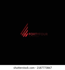 Logo, Private Club Forty Four, Stylization Wing, 44