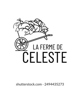 logo for producer of seasonal organic vegetables and fruits