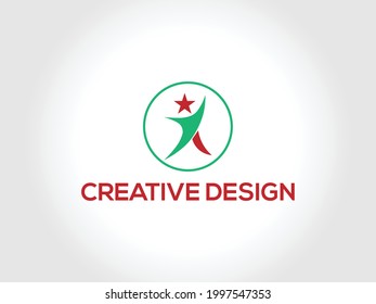 Logo Progress Man Icon Element Template Design Logos