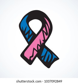 Logo of Pro-life, genital integrity, inflammatory, male breast tumor, infertility, sudden child mortality syndrome, SIDS, pregnant, childlessness. Hand drawn doodle graphic  issue concept emblem