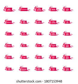 Logo promotion brand font product, promotion background, product label, certificate. eps 5