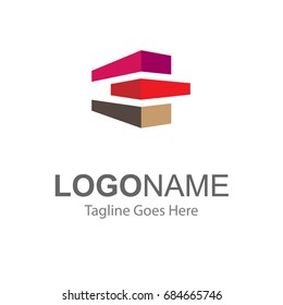 logo for property, real estate, apartment, residential, developer. illustration flat, modern, clean logo.