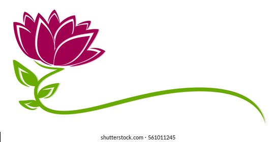 Logo Purple Flower. 