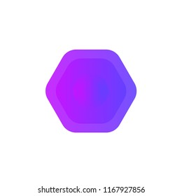 Logo Purple Shape Symbol modern vector style