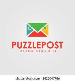Logo Puzzle Post Template Design