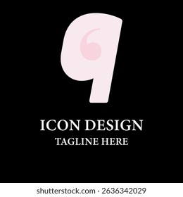 Logotipo Q design do ícone inicial