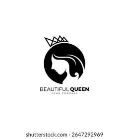 El logotipo de la reina y la corona que lleva forma un círculo
