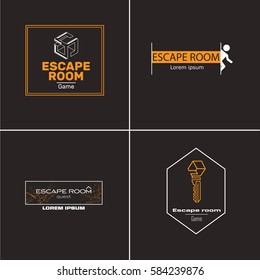 The logo for quest room. Real-life room escape games