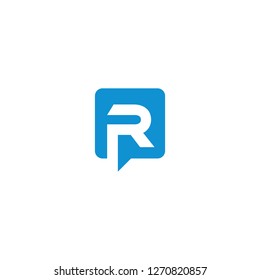 logo R chatting vector graphic download 