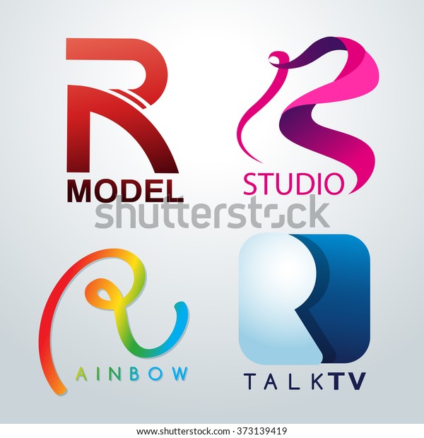 Logo R Design Corporate Identity Logo Stock Vector Royalty Free