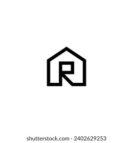 Logo R initial R realestat building construction property brokers