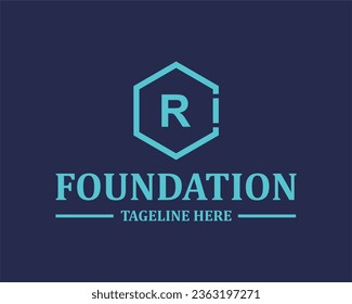 Logo R erste R Vektor-Design-Illustration 