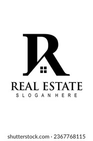  logo r real estate vector logo design