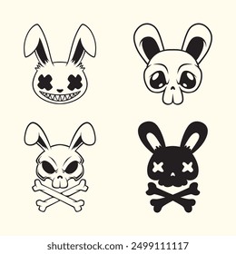 logo rabbit asset vector art