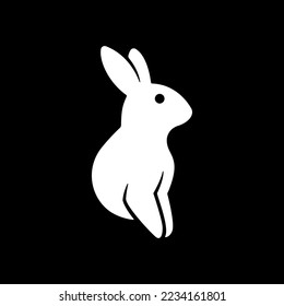 Logo of a rabbit watching something from its nest