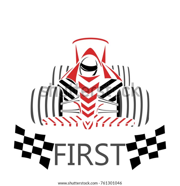 Logo of the racing\
car.