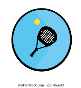 Logo  Racket And A Tennis Ball. Logo In Black And White And Yell