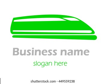 Logo railway and train. 