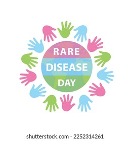 Logo for rare disease day.