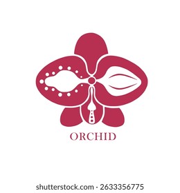 É um logotipo de uma orquídea rara na parte nordeste da Tailândia com três espécies. O logotipo é rosa-vermelho.
