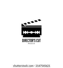 
logo
razor blade and Movie clipping board. abstract combination of film icons with razor blades. suitable for director logos, or cutting media, applications and others